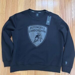 NWT Lamborghini Black Carbon Fiber Men’s 3XL Sweatshirt